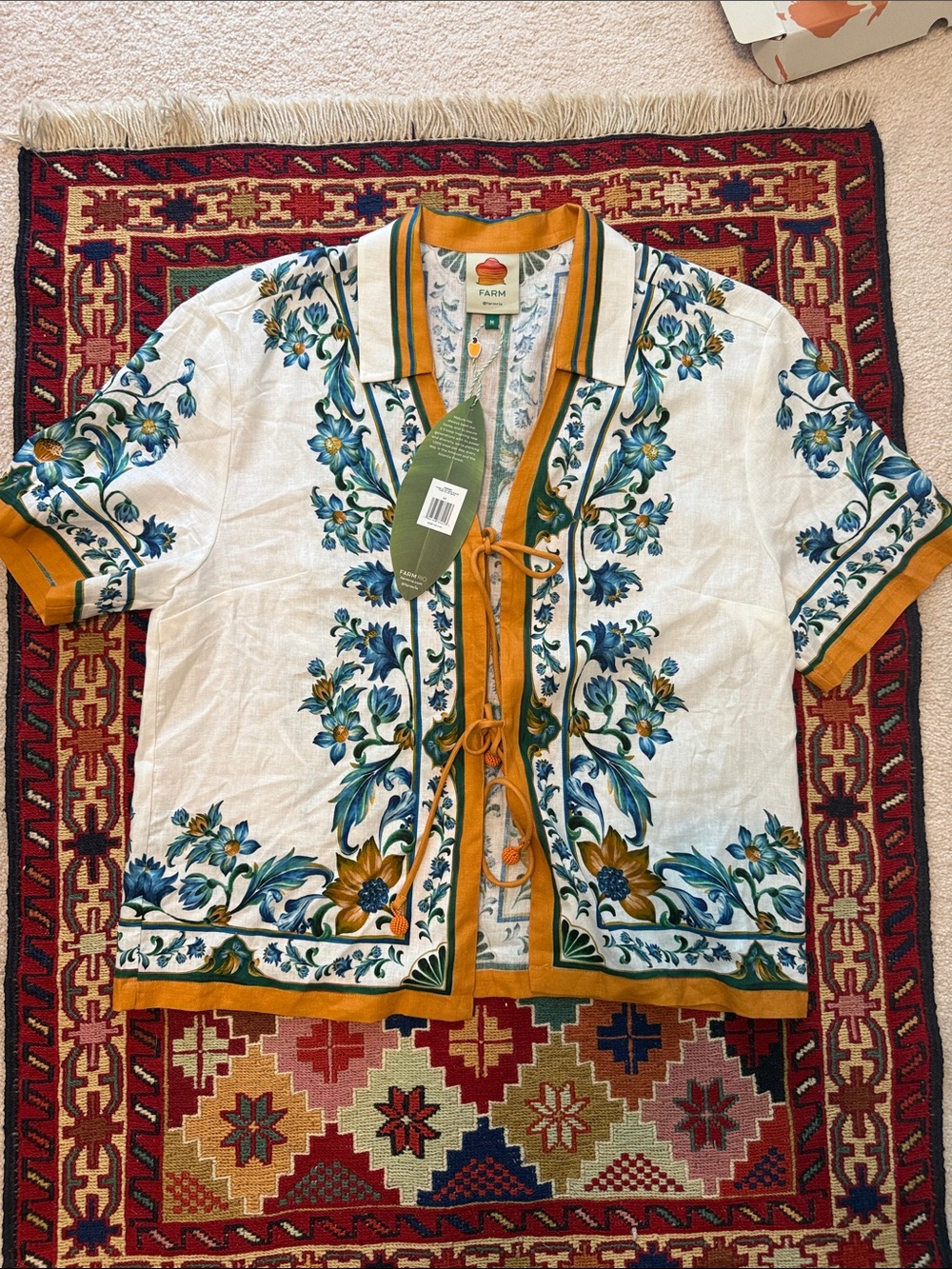 Farm Rio Flora Tile blouse - Picture 6 of 12